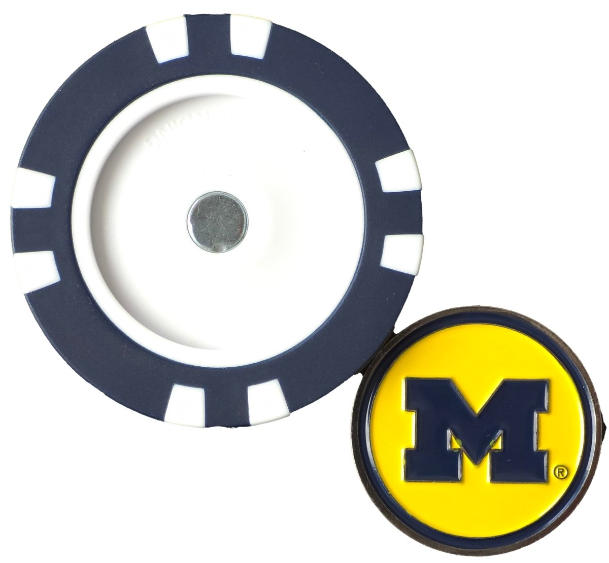 Officially Licensed Michigan Wolverines Poker Chip Ball Marker - Black Girl Golf