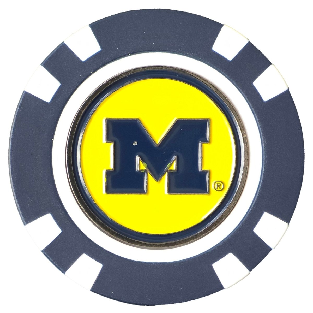 Officially Licensed Michigan Wolverines Poker Chip Ball Marker - Black Girl Golf