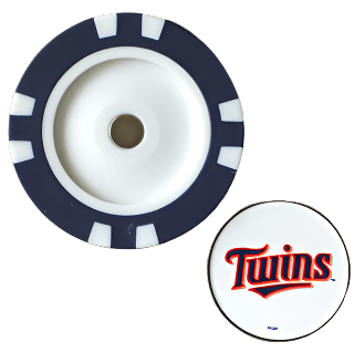 Officially Licensed Minnesota Twins Poker Chip Ball Marker - Black Girl Golf