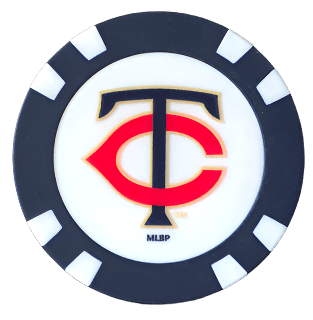 Officially Licensed Minnesota Twins Poker Chip Ball Marker - Black Girl Golf