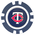 Officially Licensed Minnesota Twins Poker Chip Ball Marker - Black Girl Golf