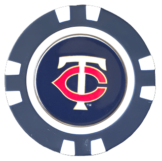 Officially Licensed Minnesota Twins Poker Chip Ball Marker - Black Girl Golf