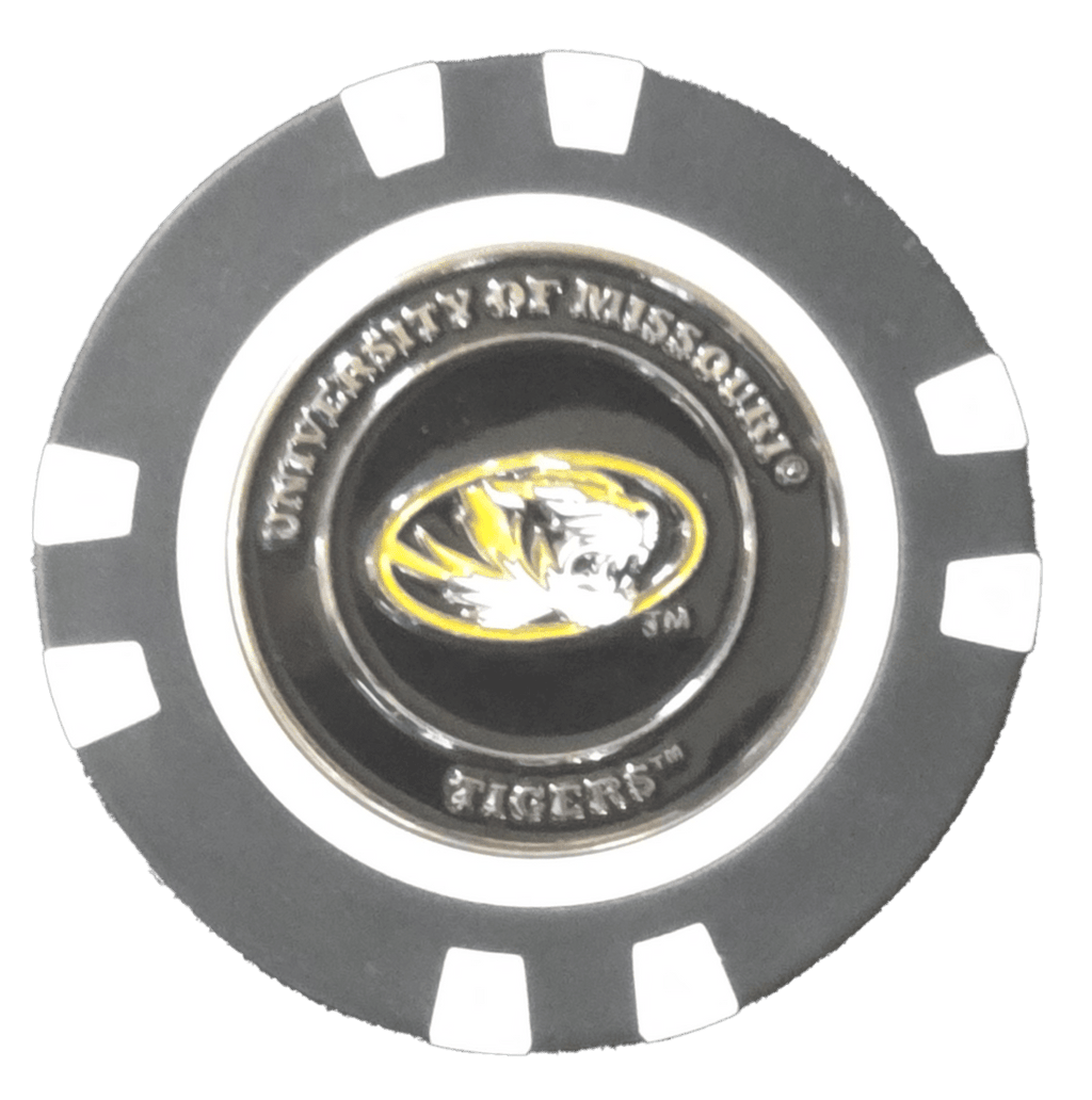 Officially Licensed Missouri Tigers Poker Chip Ball Marker - Black Girl Golf