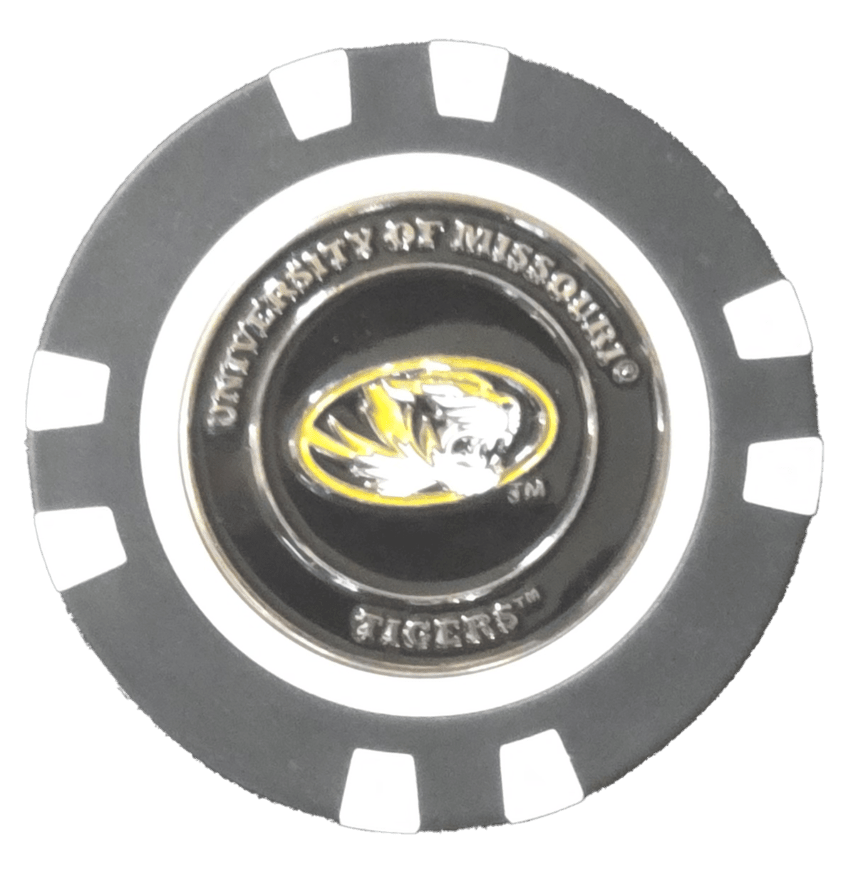 Officially Licensed Missouri Tigers Poker Chip Ball Marker - Black Girl Golf