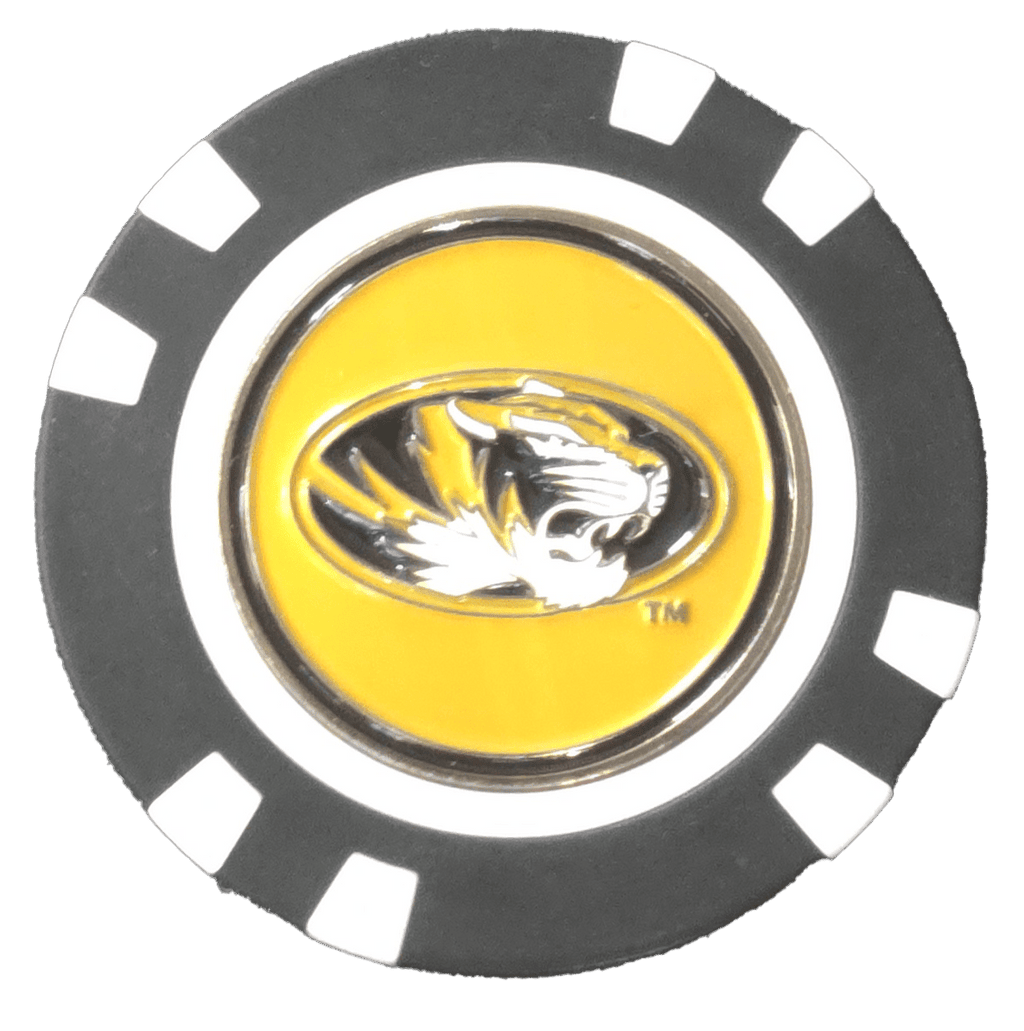 Officially Licensed Missouri Tigers Poker Chip Ball Marker - Black Girl Golf