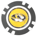 Officially Licensed Missouri Tigers Poker Chip Ball Marker - Black Girl Golf
