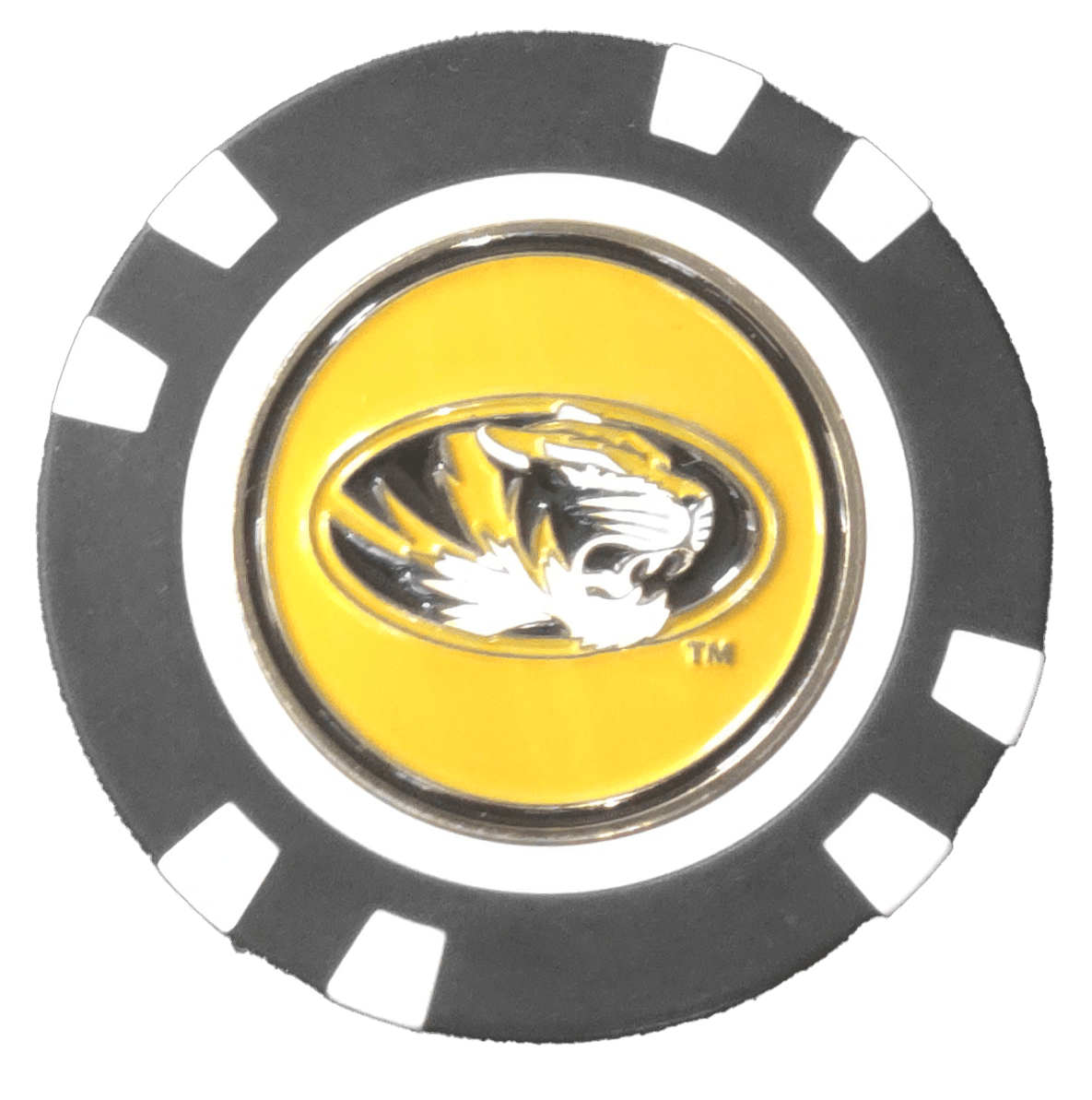 Officially Licensed Missouri Tigers Poker Chip Ball Marker - Black Girl Golf