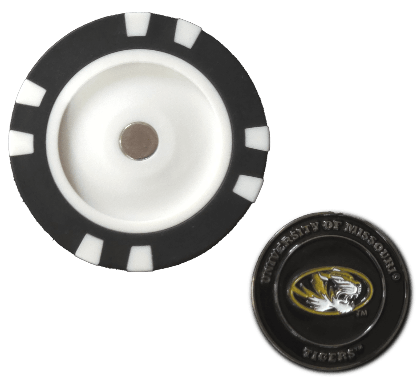 Officially Licensed Missouri Tigers Poker Chip Ball Marker - Black Girl Golf