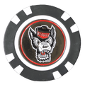 Officially Licensed NC State Wolfpack Poker Chip Ball Marker - Black Girl Golf