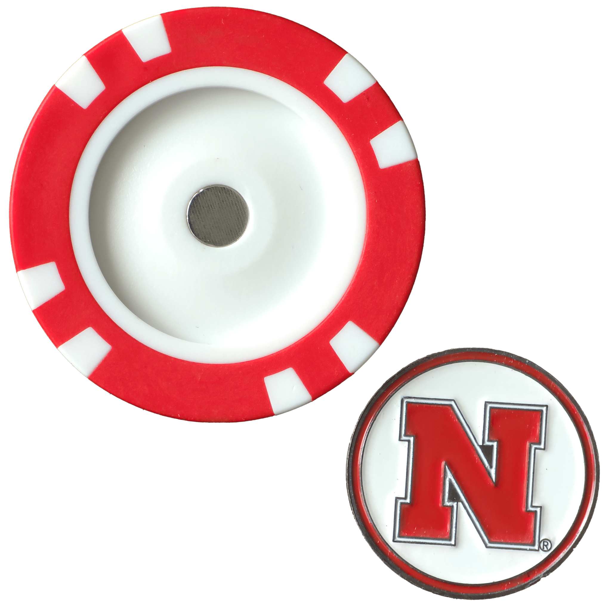 Officially Licensed Nebraska Cornhuskers Poker Chip Ball Marker - Black Girl Golf
