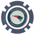 Officially Licensed New England Patriots Poker Chip Ball Marker - Black Girl Golf