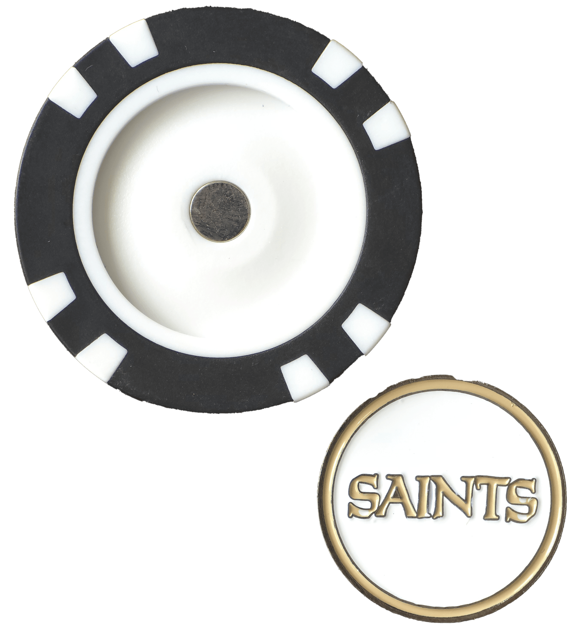Officially Licensed New Orleans Saints Poker Chip Ball Marker - Black Girl Golf