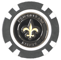 Officially Licensed New Orleans Saints Poker Chip Ball Marker - Black Girl Golf