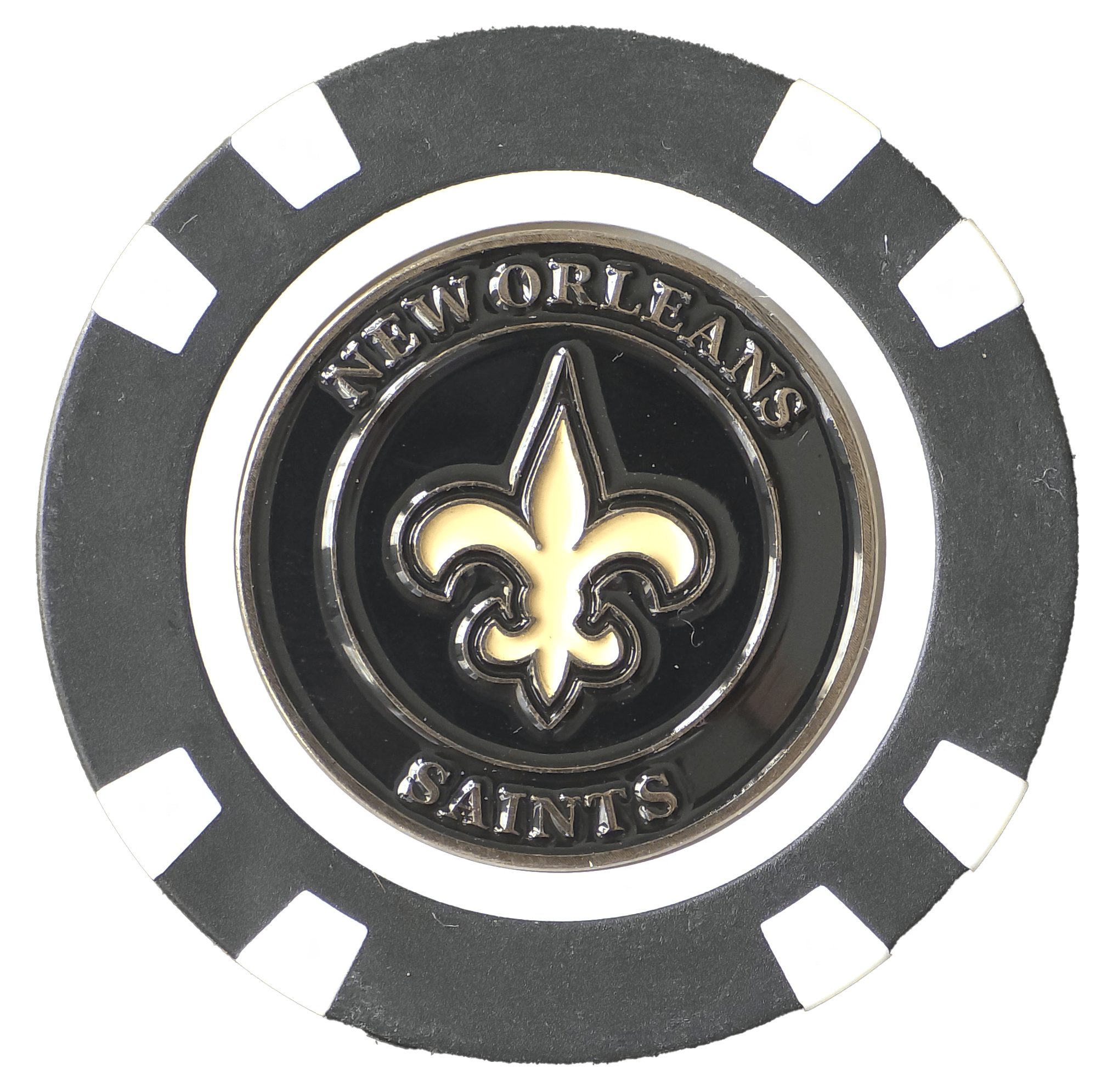 Officially Licensed New Orleans Saints Poker Chip Ball Marker - Black Girl Golf