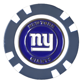 Officially Licensed New York Giants Poker Chip Ball Marker - Black Girl Golf