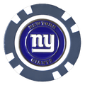 Officially Licensed New York Giants Poker Chip Ball Marker - Black Girl Golf