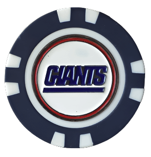 Officially Licensed New York Giants Poker Chip Ball Marker - Black Girl Golf
