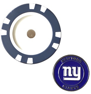 Officially Licensed New York Giants Poker Chip Ball Marker - Black Girl Golf
