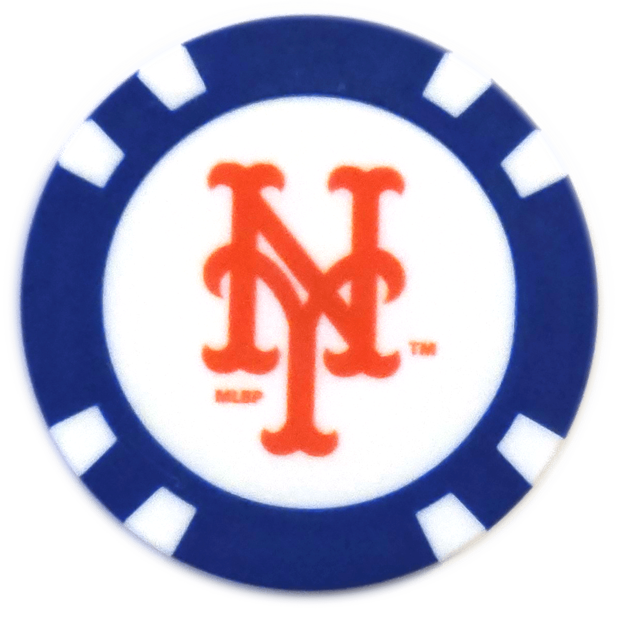 Officially Licensed New York Mets Poker Chip Ball Marker - Black Girl Golf