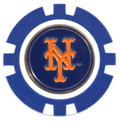 Officially Licensed New York Mets Poker Chip Ball Marker - Black Girl Golf