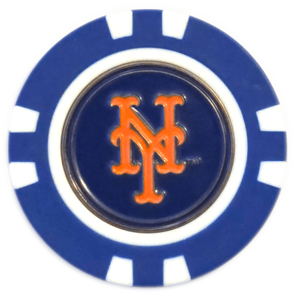 Officially Licensed New York Mets Poker Chip Ball Marker - Black Girl Golf