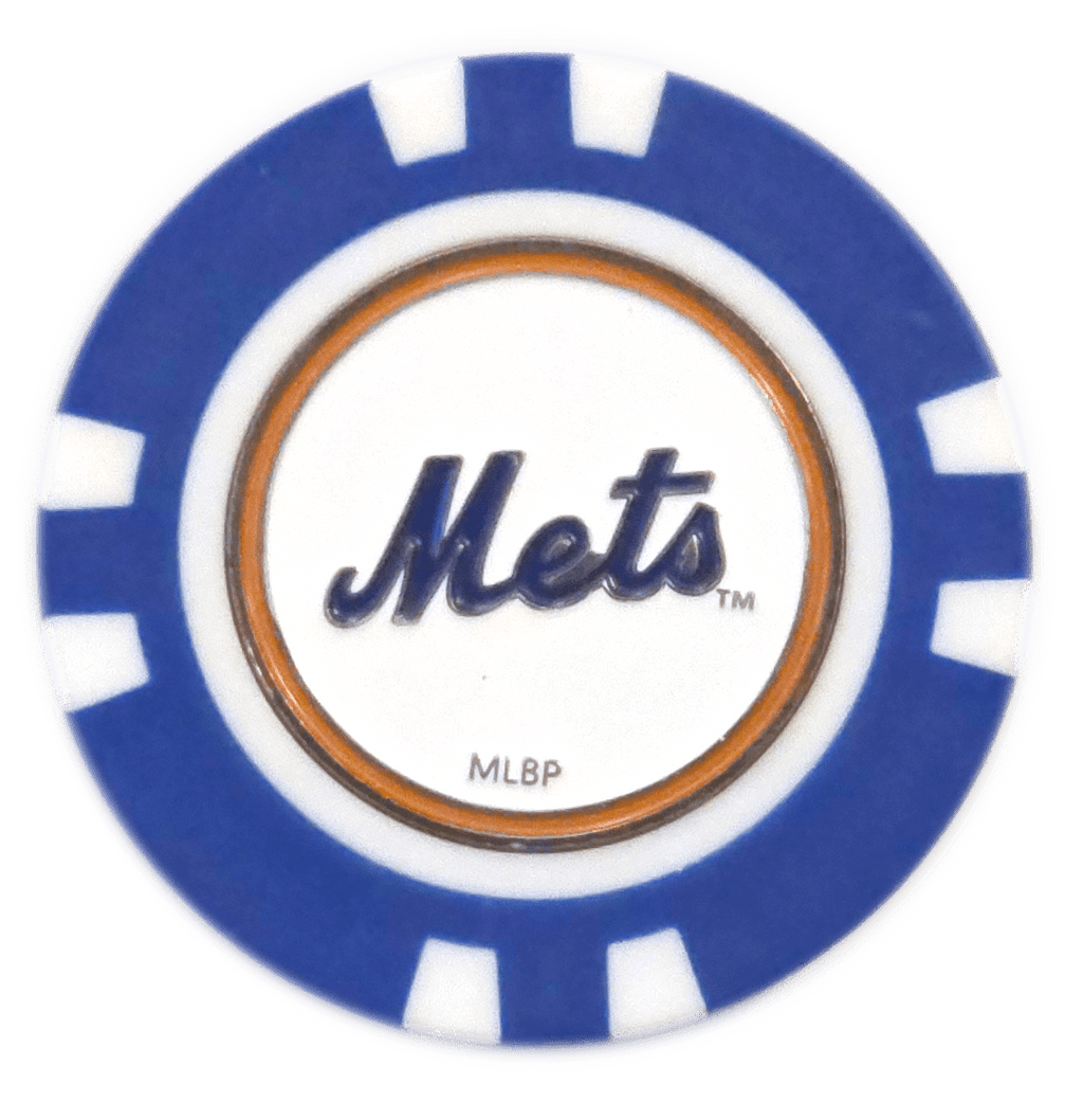 Officially Licensed New York Mets Poker Chip Ball Marker - Black Girl Golf