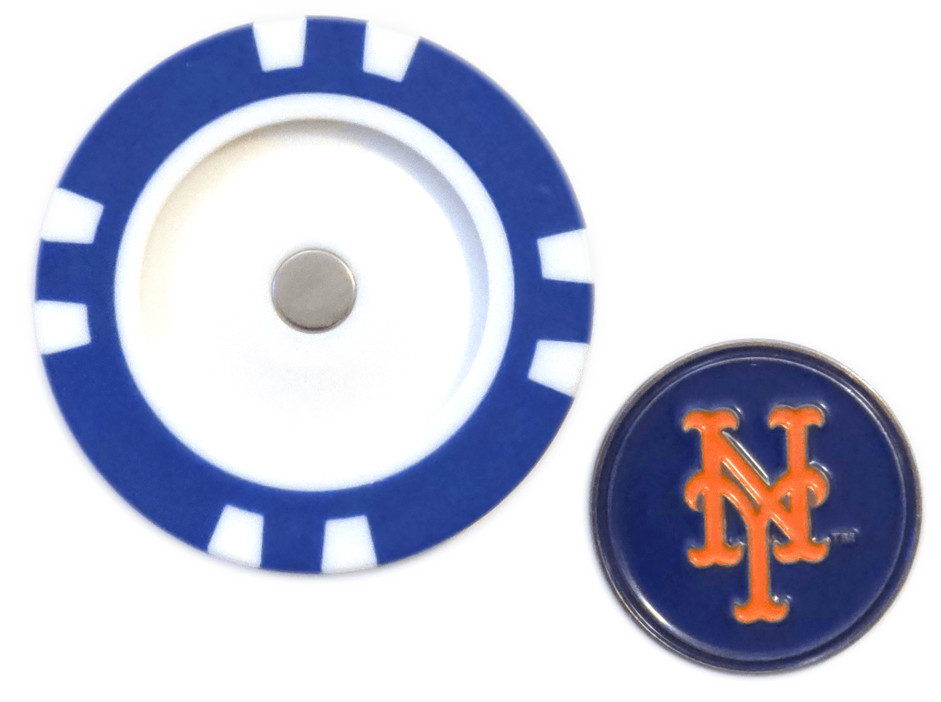 Officially Licensed New York Mets Poker Chip Ball Marker - Black Girl Golf