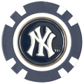 Officially Licensed New York Yankees Poker Chip Ball Marker - Black Girl Golf