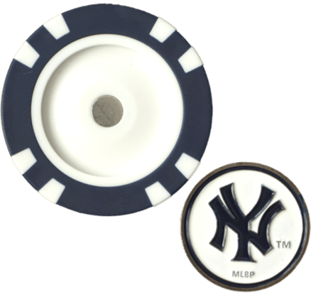 Officially Licensed New York Yankees Poker Chip Ball Marker - Black Girl Golf