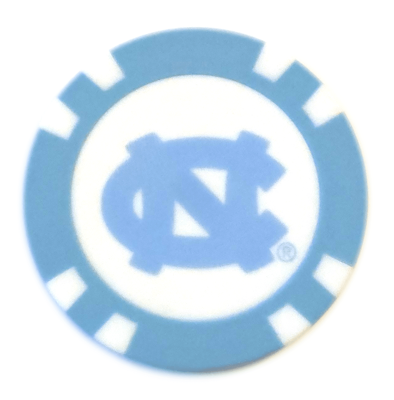 Officially Licensed North Carolina Tar Heels Poker Chip Ball Marker - Black Girl Golf