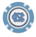 Officially Licensed North Carolina Tar Heels Poker Chip Ball Marker - Black Girl Golf