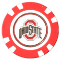 Officially Licensed Ohio State Buckeyes Poker Chip Ball Marker - Black Girl Golf