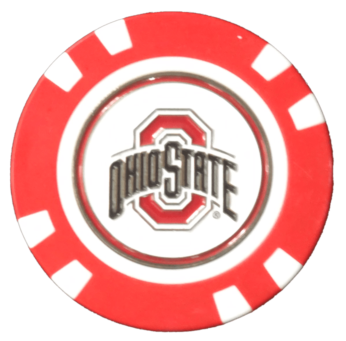 Officially Licensed Ohio State Buckeyes Poker Chip Ball Marker - Black Girl Golf