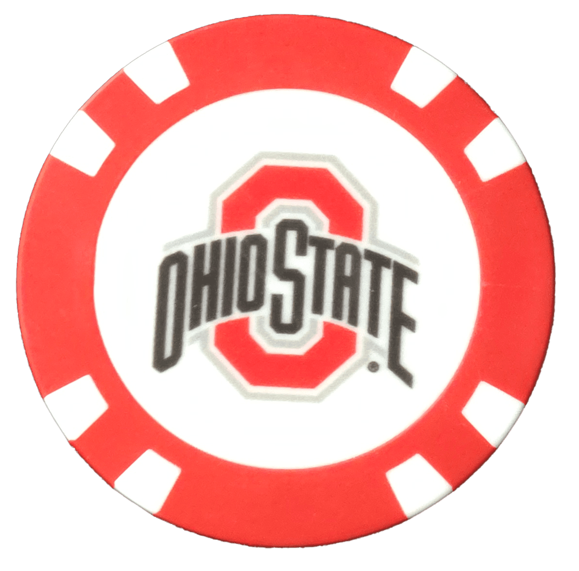 Officially Licensed Ohio State Buckeyes Poker Chip Ball Marker - Black Girl Golf