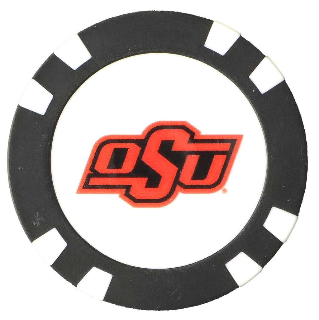 Officially Licensed Oklahoma State Cowboys Poker Chip Ball Marker - Black Girl Golf
