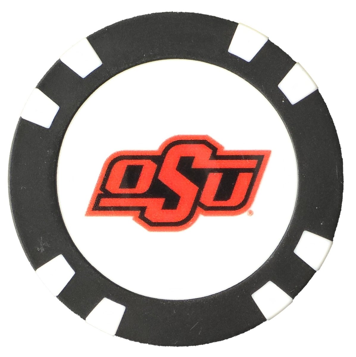 Officially Licensed Oklahoma State Cowboys Poker Chip Ball Marker - Black Girl Golf