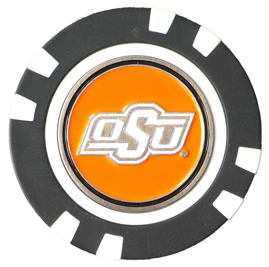 Officially Licensed Oklahoma State Cowboys Poker Chip Ball Marker - Black Girl Golf