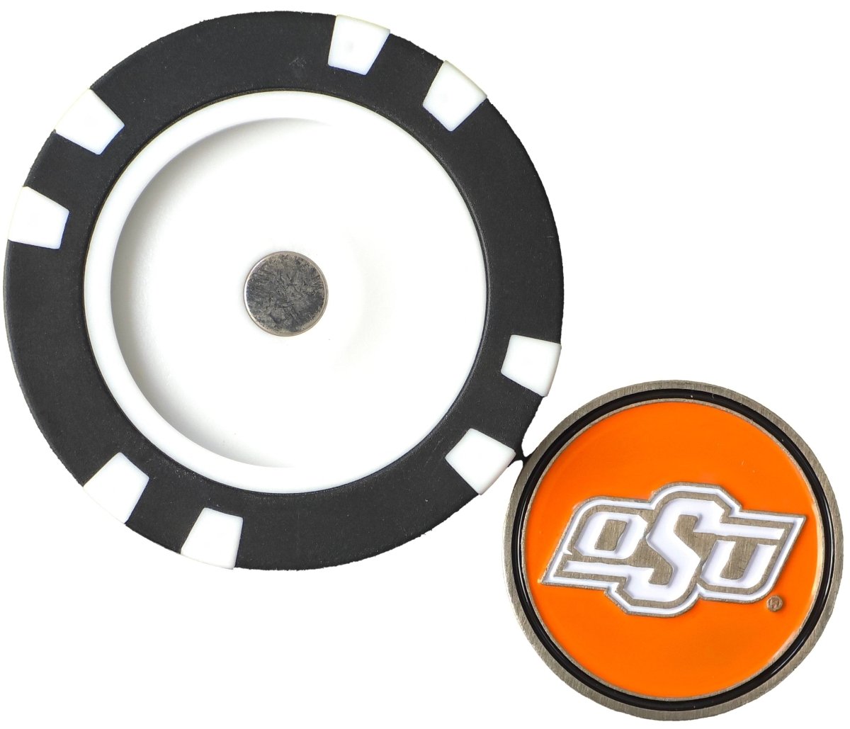 Officially Licensed Oklahoma State Cowboys Poker Chip Ball Marker - Black Girl Golf
