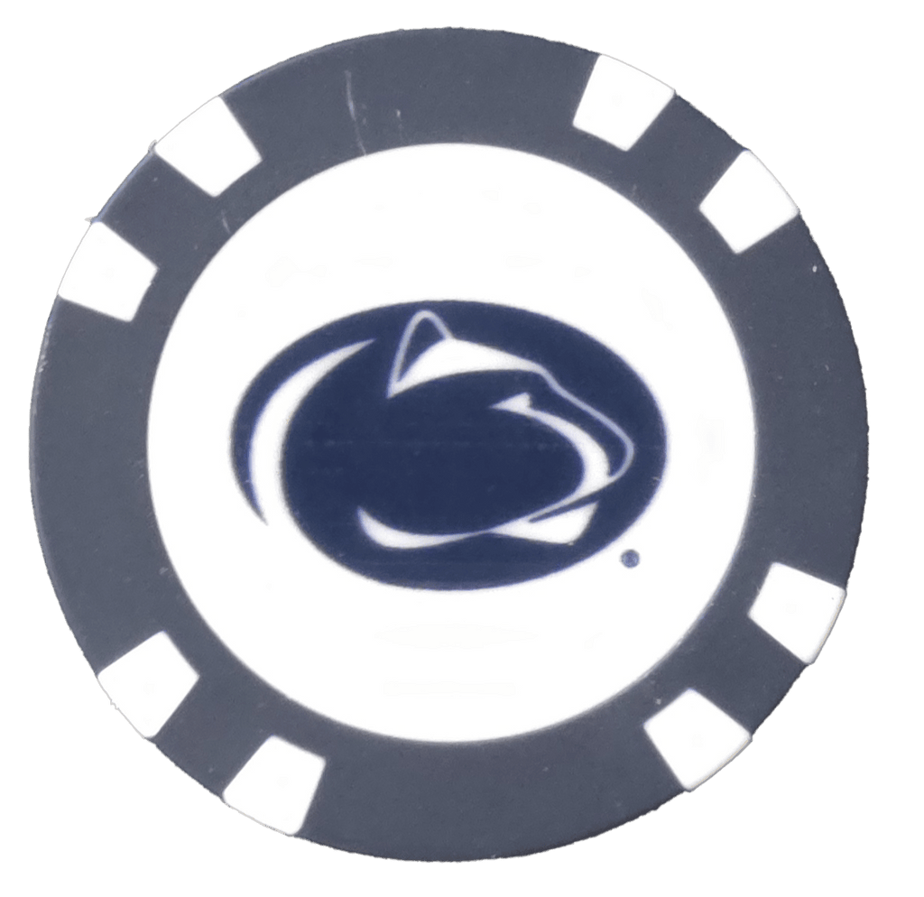 Officially Licensed Penn State Nittany Lions Poker Chip Ball Marker - Black Girl Golf