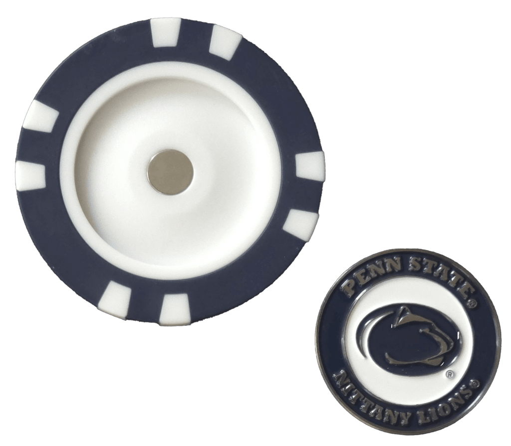 Officially Licensed Penn State Nittany Lions Poker Chip Ball Marker - Black Girl Golf