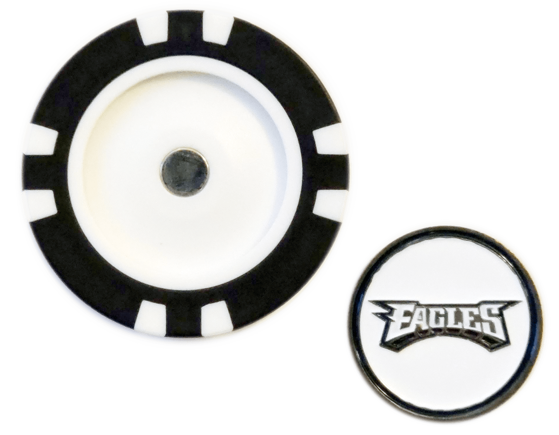 Officially Licensed Philadelphia Eagles Poker Chip Ball Marker - Black Girl Golf