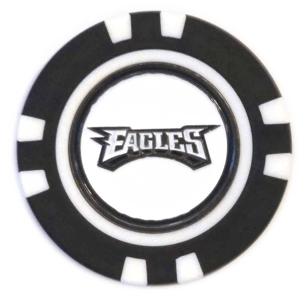 Officially Licensed Philadelphia Eagles Poker Chip Ball Marker - Black Girl Golf