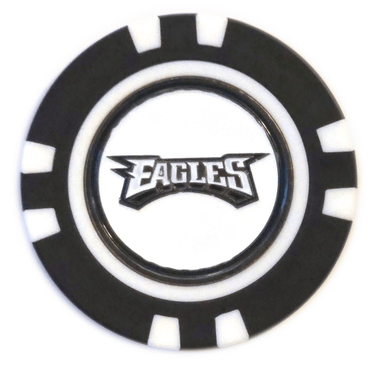 Officially Licensed Philadelphia Eagles Poker Chip Ball Marker - Black Girl Golf