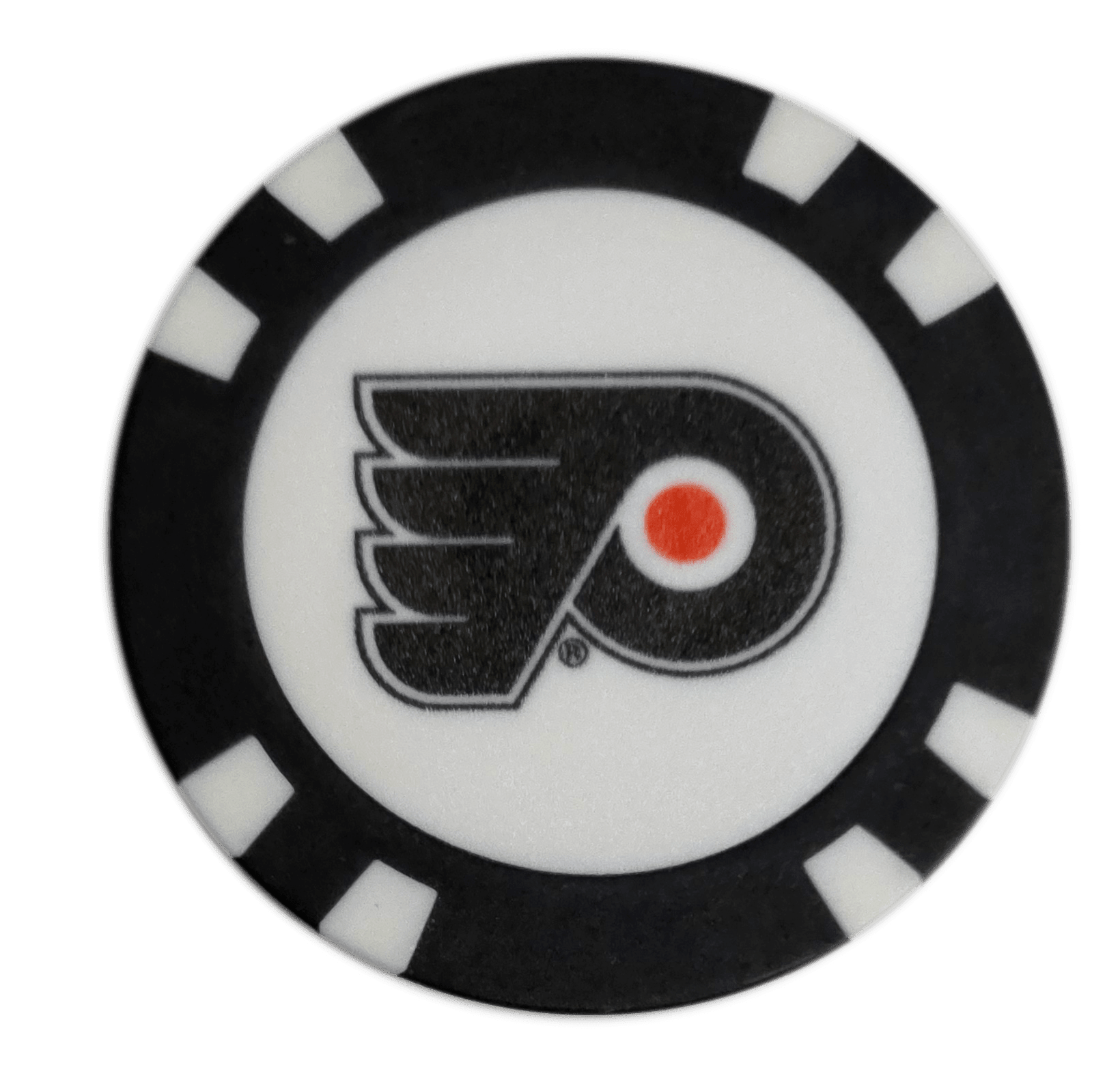 Officially Licensed Philadelphia Flyers Poker Chip Golf Ball Marker - Black Girl Golf