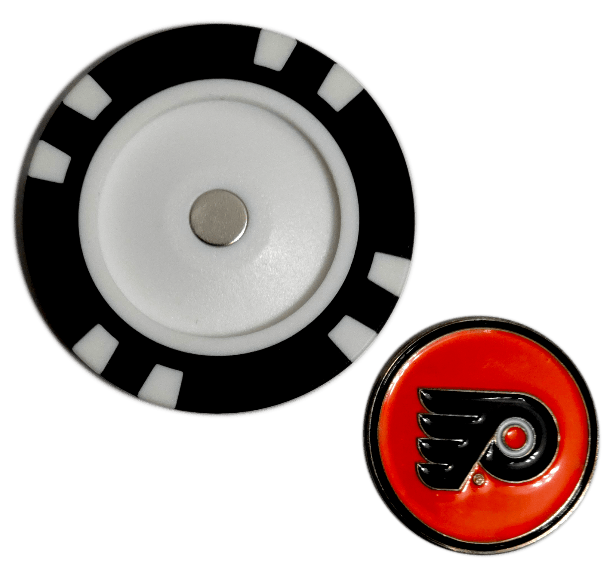 Officially Licensed Philadelphia Flyers Poker Chip Golf Ball Marker - Black Girl Golf
