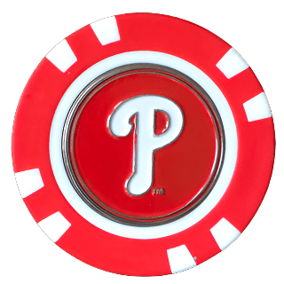 Officially Licensed Philadelphia Phillies Poker Chip Ball Marker - Black Girl Golf