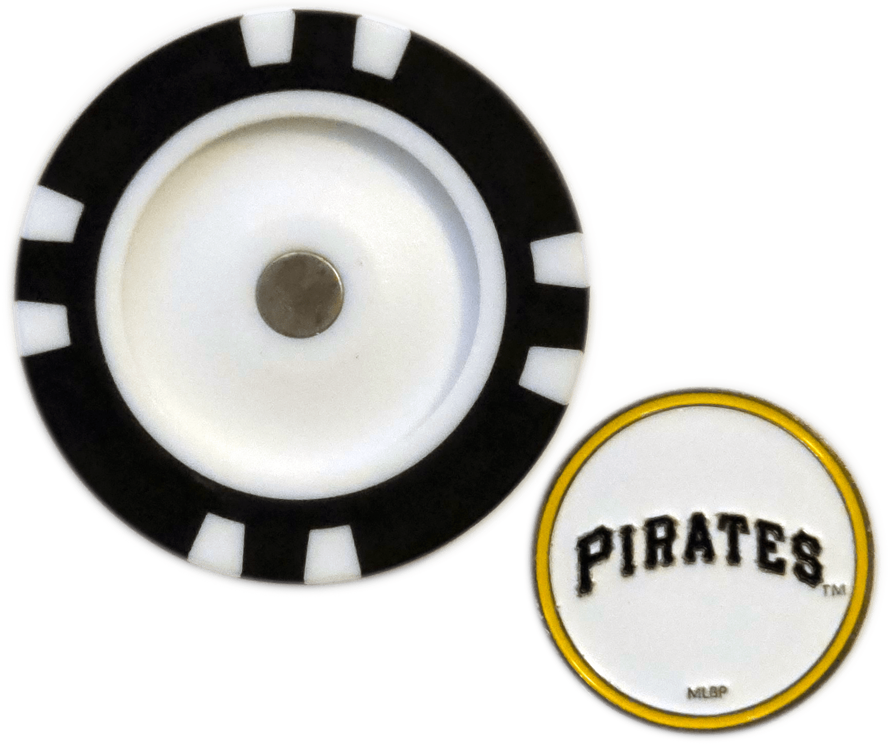 Officially Licensed Pittsburgh Pirates Poker Chip Ball Marker - Black Girl Golf