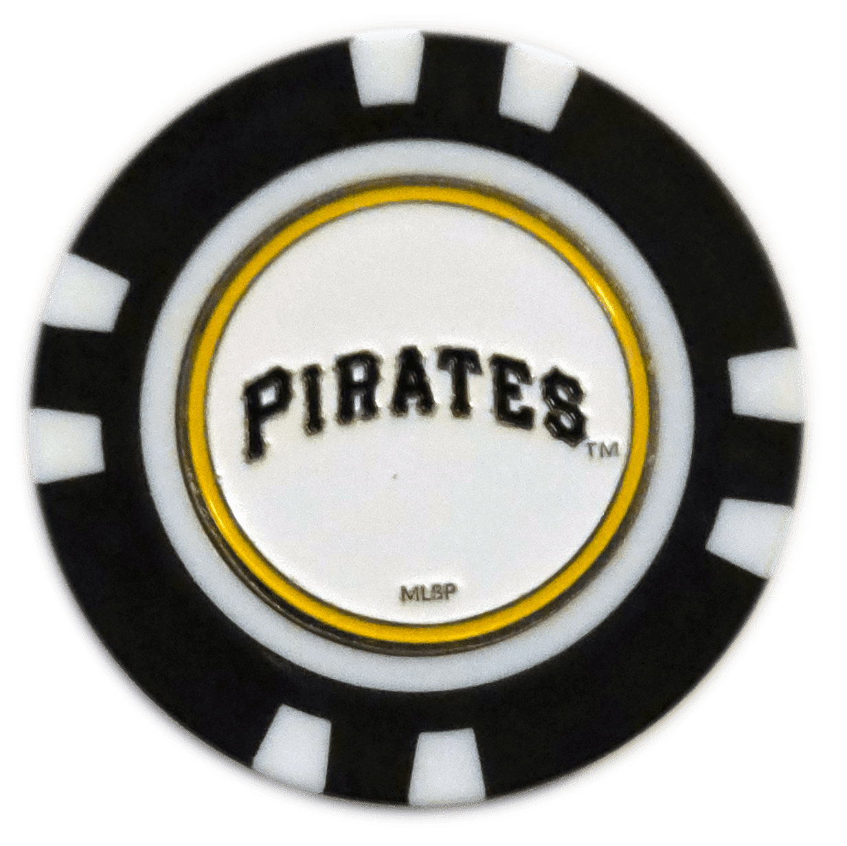 Officially Licensed Pittsburgh Pirates Poker Chip Ball Marker - Black Girl Golf