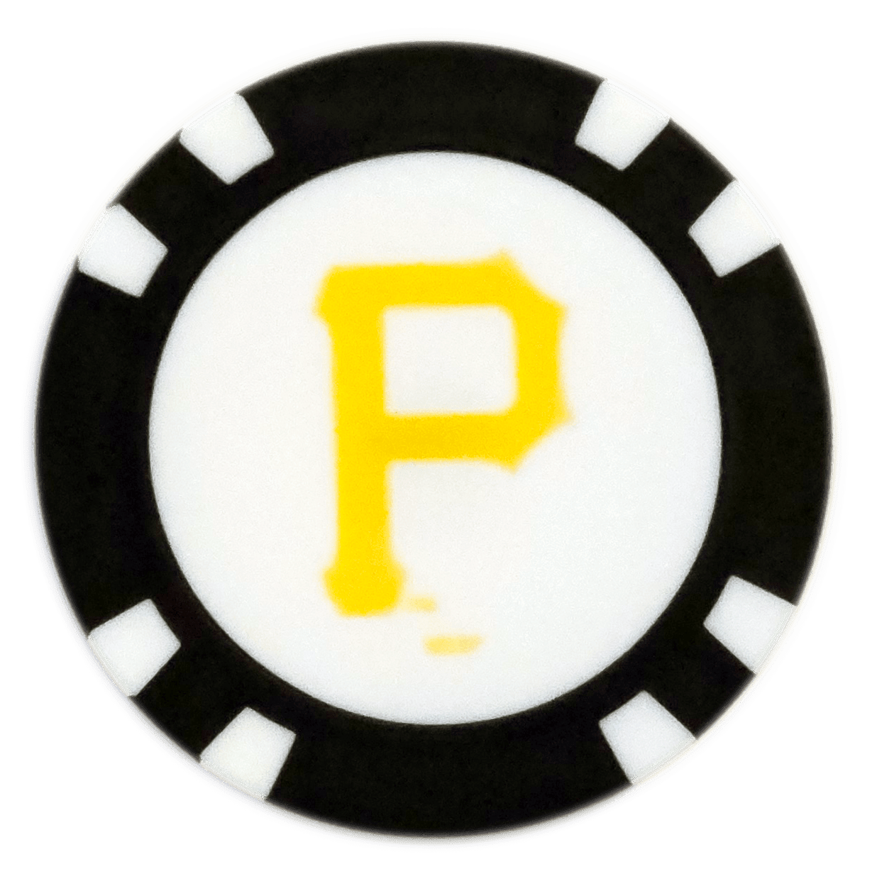 Officially Licensed Pittsburgh Pirates Poker Chip Ball Marker - Black Girl Golf