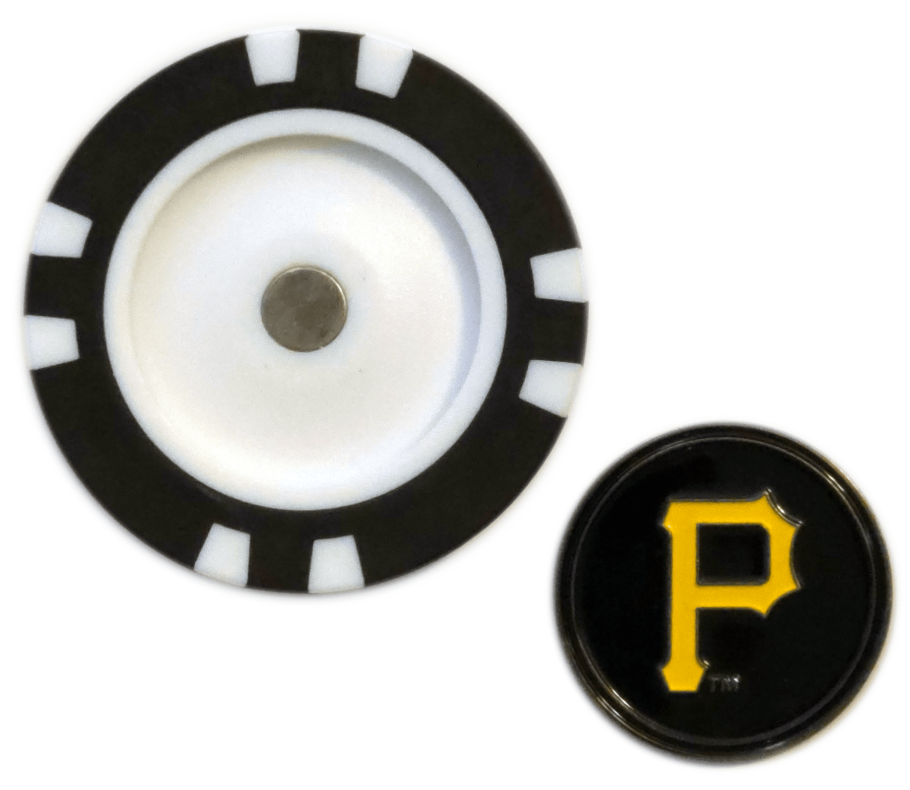 Officially Licensed Pittsburgh Pirates Poker Chip Ball Marker - Black Girl Golf